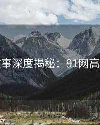 幕后故事深度揭秘：91网高清资源