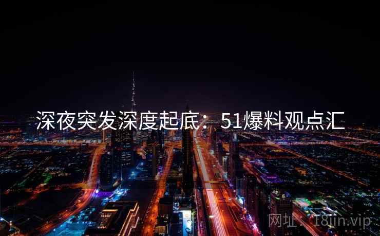 深夜突发深度起底：51爆料观点汇