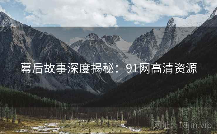 幕后故事深度揭秘：91网高清资源